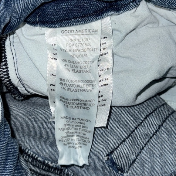 Good American Good Waist Crop Jeans Indigo139 - Picture 12 of 12